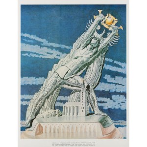 Stanisław Szukalski (1893 Warta près de Sieradz - 1987 Los Angeles), Kopernik poskramiający słońce, 1973