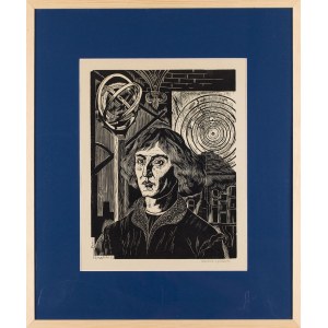 Stefan Rassalski (1910 Symons - 1972 Warsaw), Copernicus in the studio, 1956