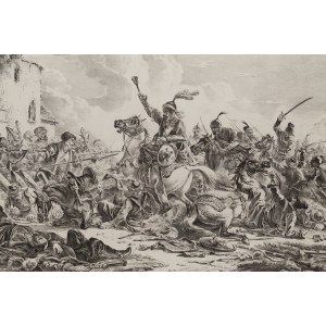 Aleksander Orłowski (1777 - 1832 ), Bitva Gruzínců s horaly, 1826