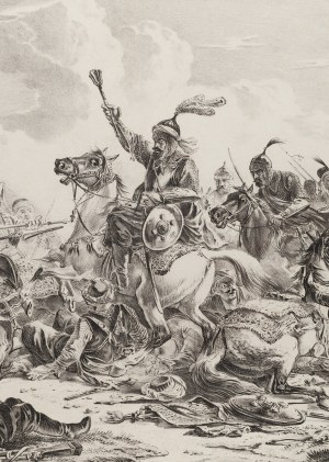 Aleksander Orłowski (1777 - 1832 ), Bitwa Gruzinów z góralami, 1826
