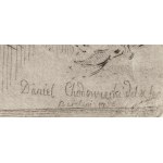 Daniel Chodowiecki (1726 Gdańsk - 1801 Berlin), Artysta szkicujący w towarzystwie sześciu pań, 1758