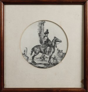 Stefano della BELLA (1610-1664), Jeździec polski ze skrzydłem - 