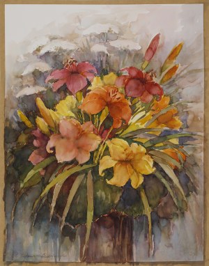 Adolf INATOWICZ-ŁUBIAŃSKI (1892-1971), Kwiaty w wazonie