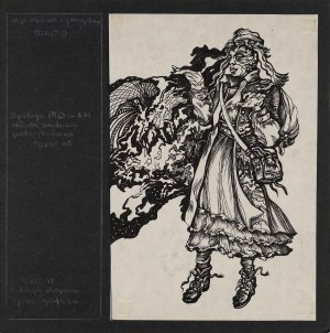 Janusz KIJAŃSKI (1946-2011), Postać kobiety (projekt programu teatralnego)