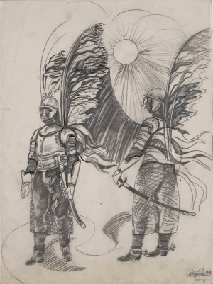 Janusz KIJAŃSKI (1946-2011), Huzary, 1989