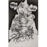 Janusz KIJAŃSKI (1946-2011), Wieża piastowska - projekt adaptacji wnętrza, 1988-1989 r.