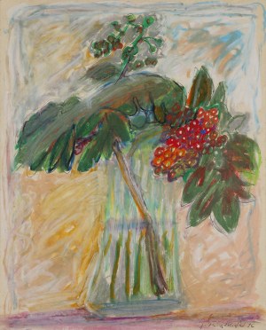Jerzy ŚWIĄTKOWSKI (b. 1942), Rowan tree in a vase, 1996