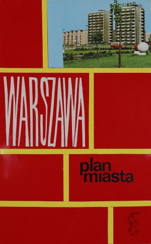 Ewa WIECZOREK (1947-2011), Projekt okładki. Warszawa. Plan miasta