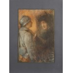 Lucien LEVY-DHURMER (1865-1953), Les meres pendant la guerre Paris, Devabez, 1917 Ilustrations de LEVY-DHURMER. Preface de Maurice Maeterlinck