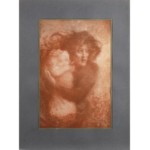 Lucien LEVY-DHURMER (1865-1953), Les meres pendant la guerre Paris, Devabez, 1917 Ilustrations de LEVY-DHURMER. Preface de Maurice Maeterlinck