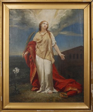 Franciszek KRUDOWSKI (1860 - 1945), Św. Barbara, 1881