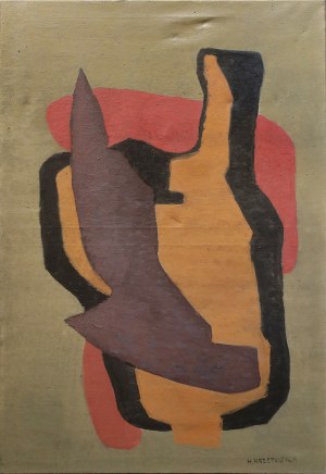 Hanna KRZETUSKA-GEPPERT (1903-1999), Kompozycja abstrakcyjna, 1957?
