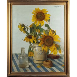 Stefania ORDYŃSKA (1882-1968), Still life with sunflowers, 1936