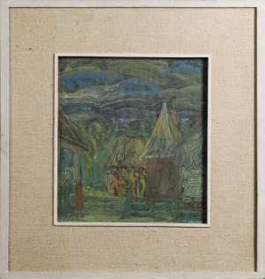 Krzysztof ZEYDLER ZBOROWSKI (1921 - 1991), Wiejskie podwórko
