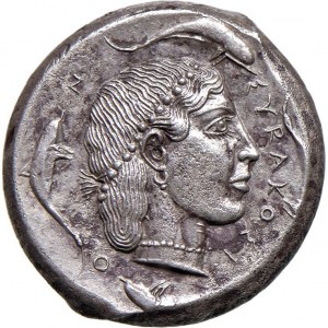 Monnaies grecques - § SICILE Syracuse - époque de Hiéron Ier ec...