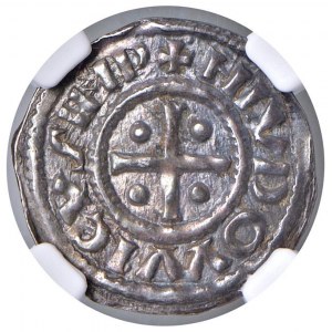 Zahraničné mince - FRANCÚZSKO Ľudovít Pobožný (814-840) Denár...