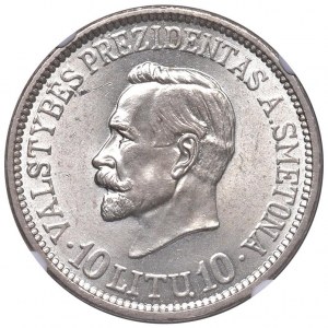 Foreign coins - LITUANIA 10 Litu 1938 - KM 84 AG In sla...