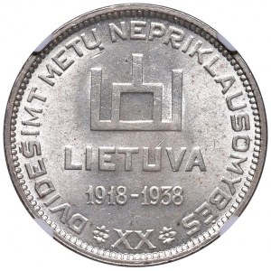 Foreign coins - LITUANIA 10 Litu 1938 - KM 84 AG In sla...