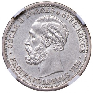 Foreign coins - NORWAY Oscar II (1872-1907) 50 Öre 18...