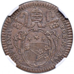 Papal - Pius VI (1775-1799) Mezzo Baiocco An. XVI - Nomi...