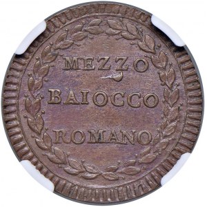 Papal - Pius VI (1775-1799) Mezzo Baiocco An. XVI - Nomi...
