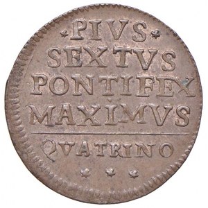 Papal - Pio VI (1775-1799) Bologna - Quattrino 1796 - ...