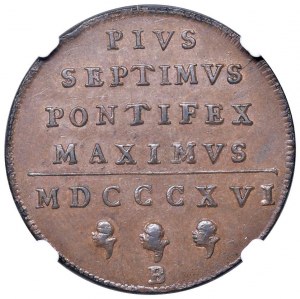 Papal - Pius VII (1800-1823) Baiocco 1816 An. XVI - Nomi...