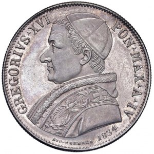 Papal - Gregorio XVI (1831-1846) Scudo 1834 An. IV - No...