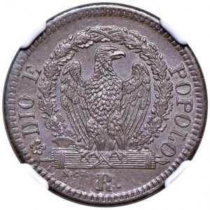 Papal - Second Roman Republic (1848-1849) Half Bai...