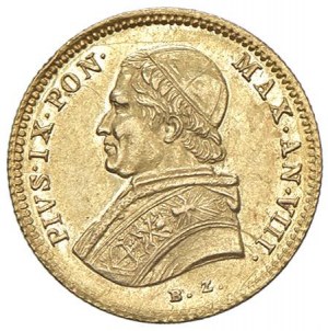 Papal - Pio IX (1846-1870) Scudo 1854 An. VIII - Nomism...