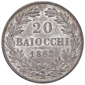 Papal - Pio IX (1846-1870) 20 Baiocchi 1862 An. XVII - ...