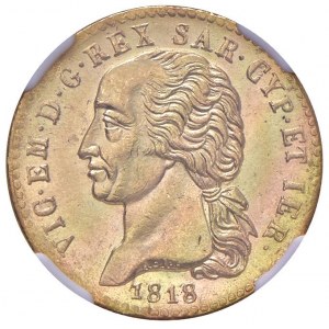 Savoy - Vittorio Emanuele I (1802-1821) 20 Lire 1818 - ...