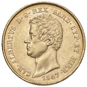 Savoy - Carlo Alberto (1831-1849) 20 Lire 1847 T - Nomi...
