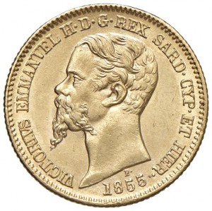 Savoyen - Viktor Emanuel II (1849-1861) 20 Lire 1855 T...