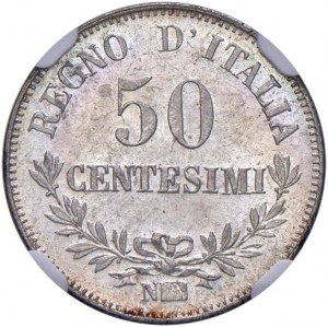 Savojsko - Viktor Emanuel II (1861-1878) 50 centov 1...