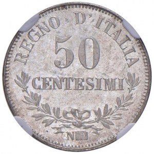 Savojsko - Viktor Emanuel II (1861-1878) 50 centov 1...