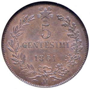 Savoyen - Viktor Emanuel II (1861-1878) 5 Cents 18...