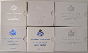 Lots - WORLD COINS Lot consisting of 11 box sets comme...
