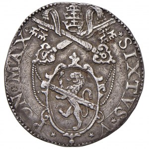P.F.G. Collection - Sisto V (1585-1590) Testone 1588 - ...