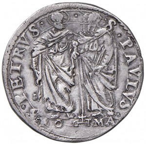 P.F.G. Collection - Clemente VIII (1592-1605) Testone -...