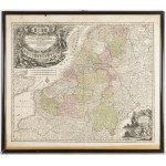 Four engravings with maps