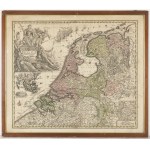 Four engravings with maps
