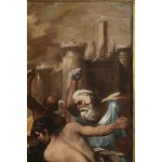 Italian master 17th century, STONING OF ST STEPHEN .
