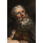 Flemish painter second half of the 17th century, Saint Simeon with the Infant Jesus