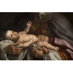 Flemish painter second half of the 17th century, Saint Simeon with the Infant Jesus