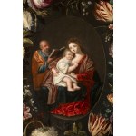 Jan Brueghel the Younger (1601-1678) and Pieter van Avont (1600-1652), attributed to, THE HOLY FAMILY IN A WREATH OF FLOWERS