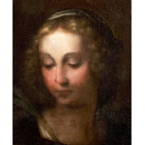 Italian Painter 17th century, Portrait of a young woman