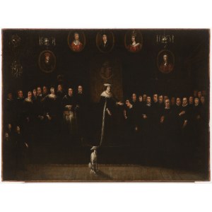 German master of the 17th century, HABSBURG RULER SURROUNDED BY HIS MINISTERS AND DEPUTIES