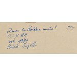 Marek Sapetto (1939 Konskie - 2019 ), That damn fly again, 1971