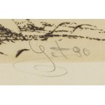 Eugeniusz Get-Stankiewicz (1942 Oszmiany k. Wilna - 2011 Oszmiany k. Wilna), Ex Libris Tadeusza Strugały, 1990